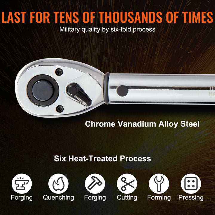 Torque Wrench Set – Dual-Direction Adjustable Mechanical Wrench Kit