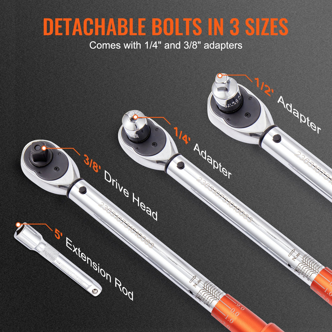 Torque Wrench Set – Dual-Direction Adjustable Mechanical Wrench Kit