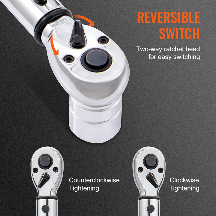 Torque Wrench Set – Dual-Direction Adjustable Mechanical Wrench Kit