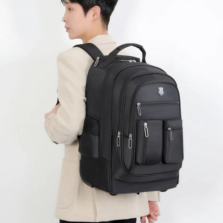 Large Capacity Travel Rolling Backpack Luggage with Wheels