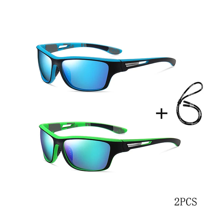 Polarized Fishing Sunglasses with UV400 Protection and Anti-Slip Rope