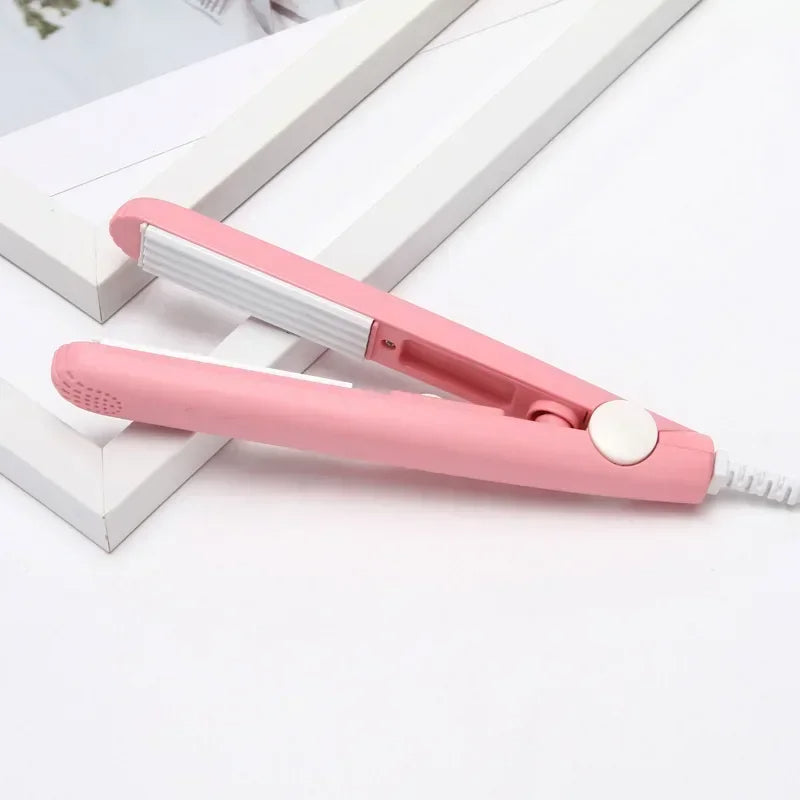 Compact Mini Hair Curler & Travel Flat Iron